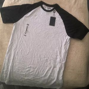 *New* CSG, large , HTR/BLK tee